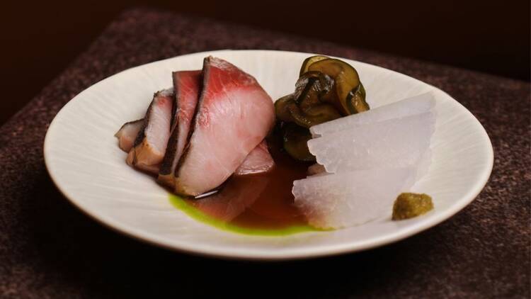 The Spot Singapore hay-smoked hamachi