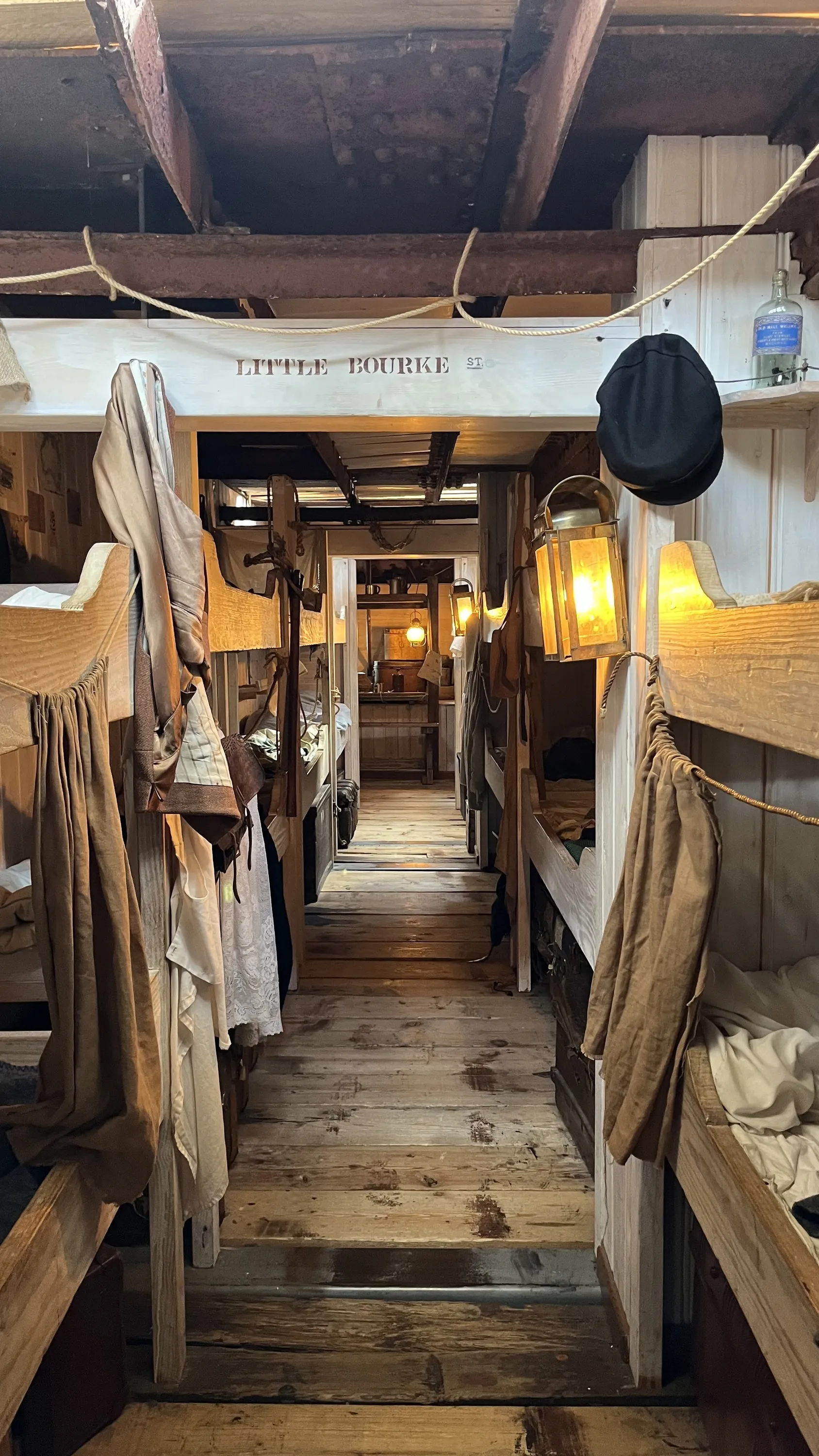 The inside of the SS Great Britain