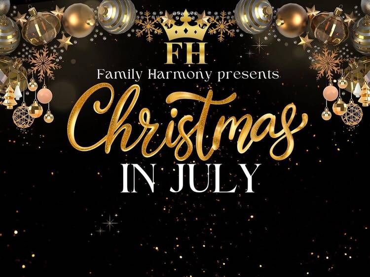 Family Harmony Christmas in July gathering