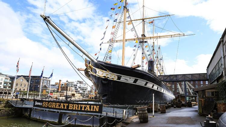 The exterior of the SS Great Britain