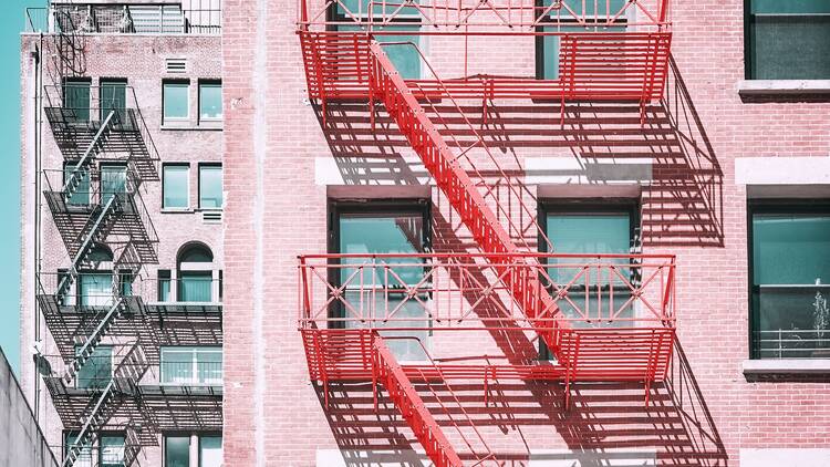 NYC buildings with fire escapes