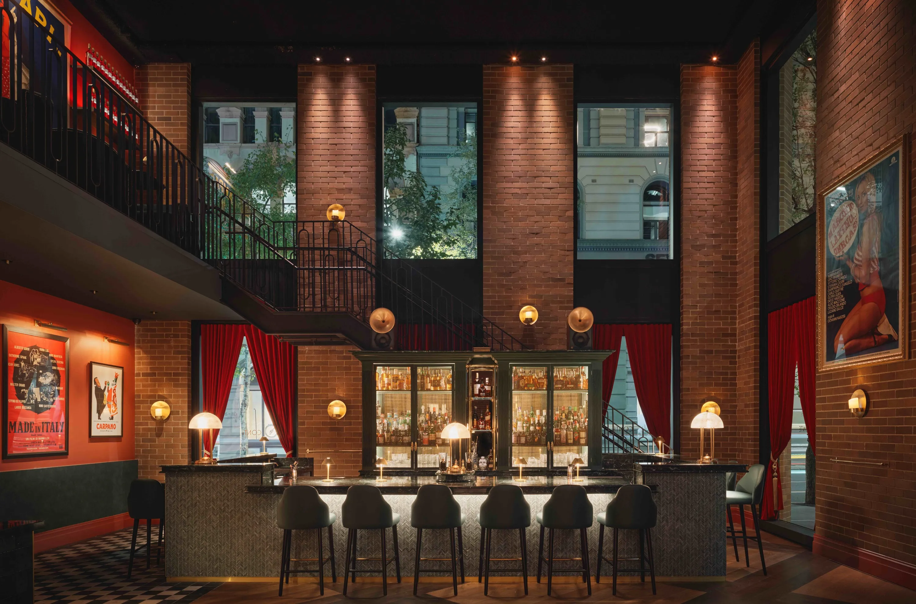 The dining room at Conte Sydney