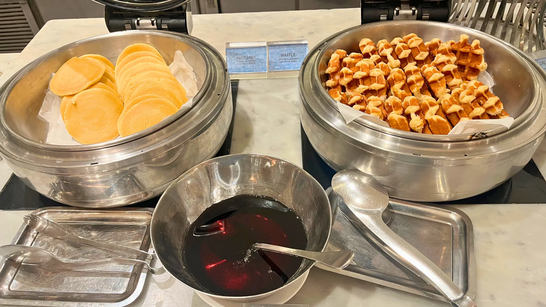 Pancake and waffle buffet