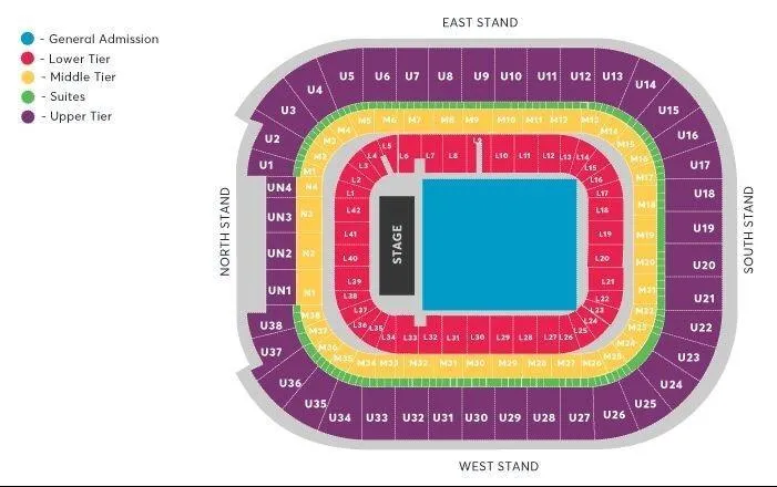 Cardiff Principality Stadium Oasis seating plan