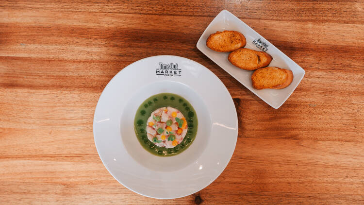 Ceviche de robalo do chef Rui Paula