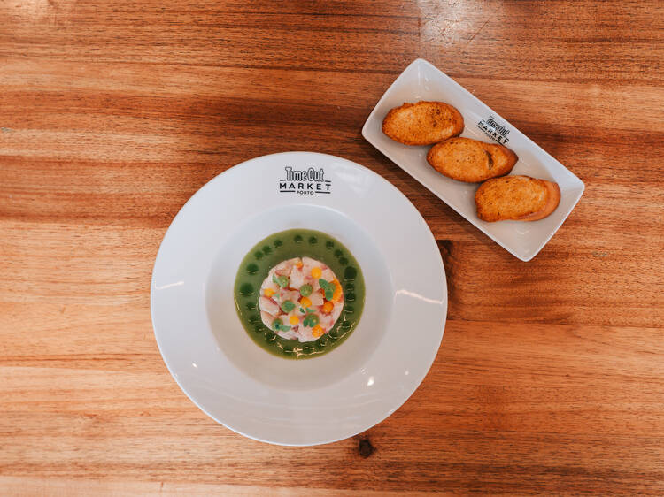 Ceviche de robalo do chef Rui Paula
