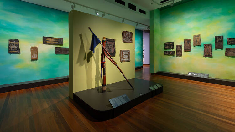 Installation view of 65,000 Years: A Short History of Australian Art.