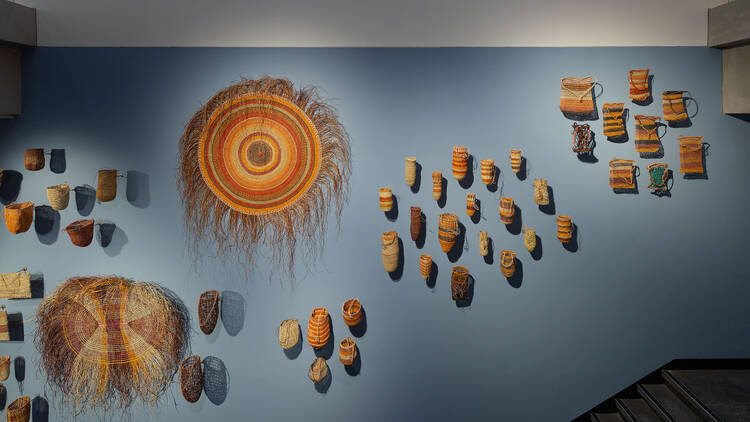 Installation view of 65,000 Years: A Short History of Australian Art.