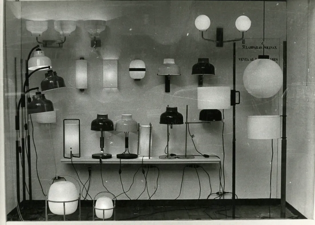 Aparador de l’estudi de Miguel Milá a Gres, 1964.