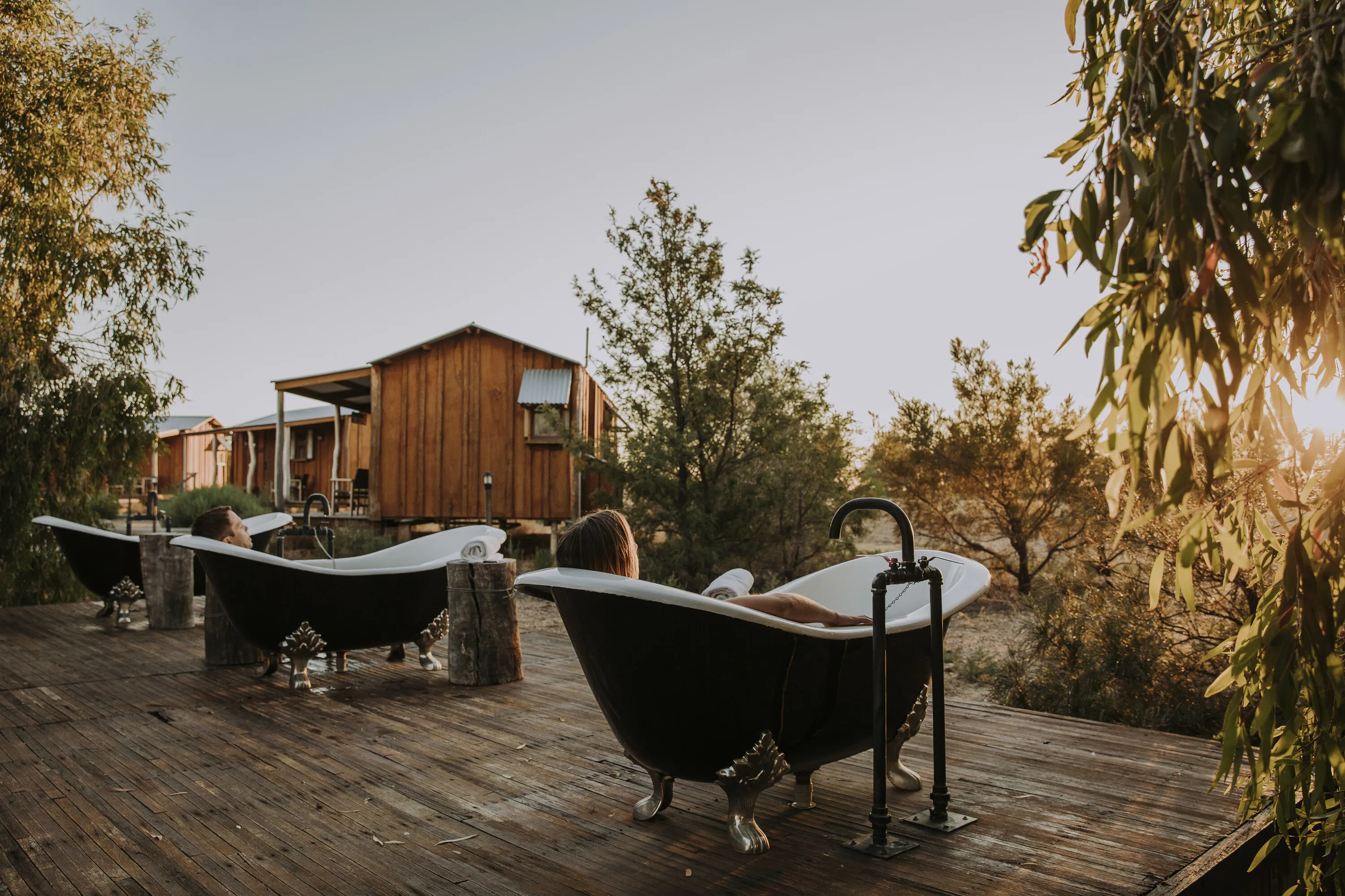 Outdoor baths