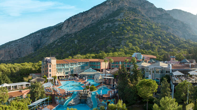 The exterior of Liberty Lykia hotel in Turkey