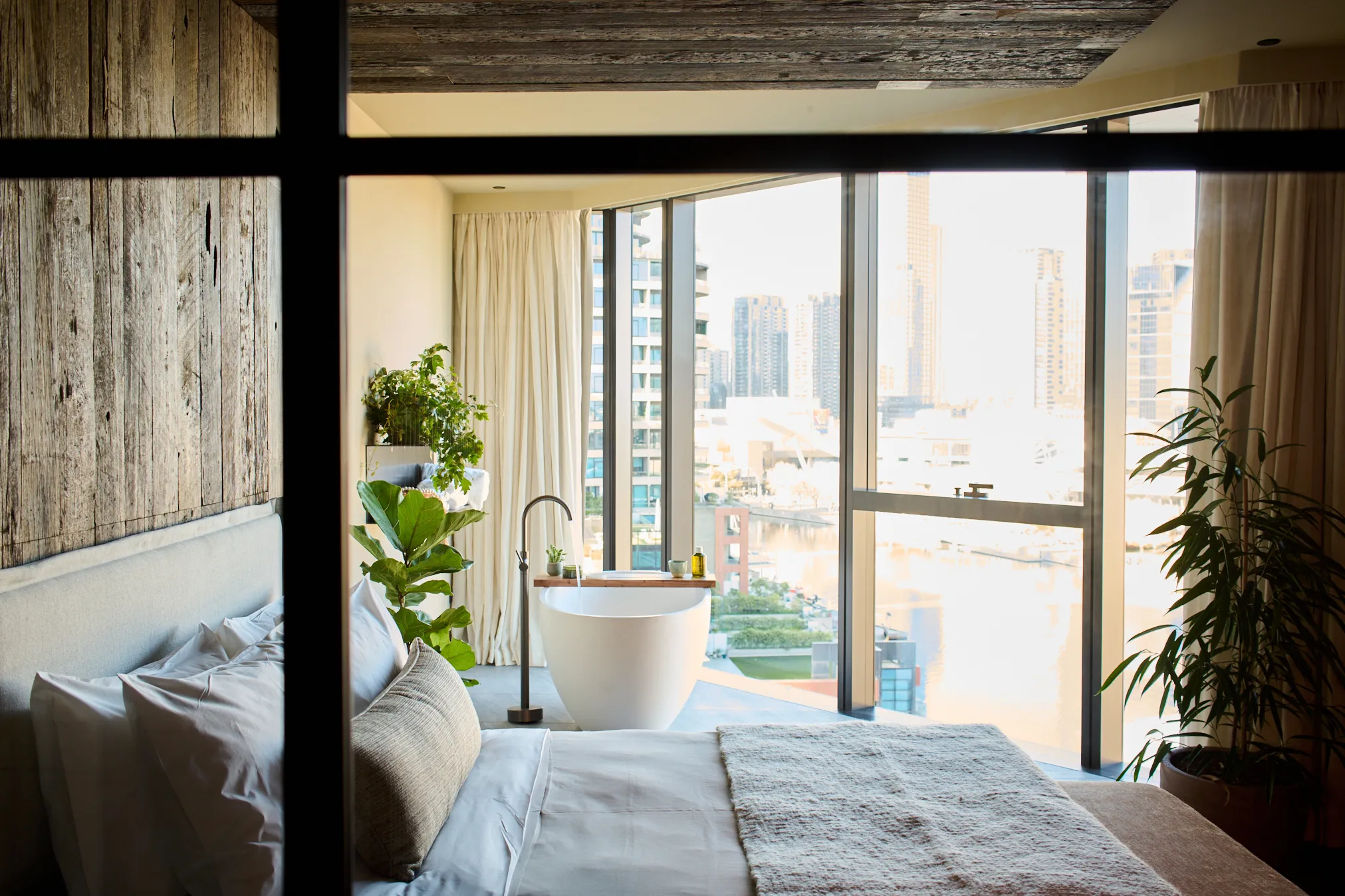 Penthouse facing river
