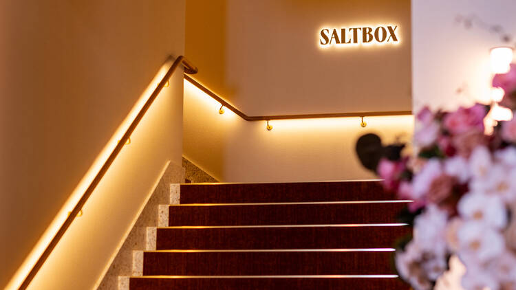 Stairway to the Saltbox event space