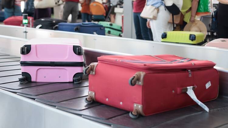 equipatge, aeroport, maleta