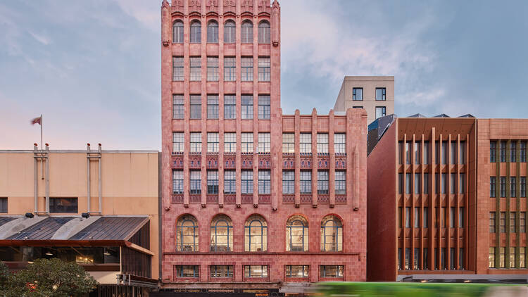 The facade of Mecca's Bourke Street flagship store.