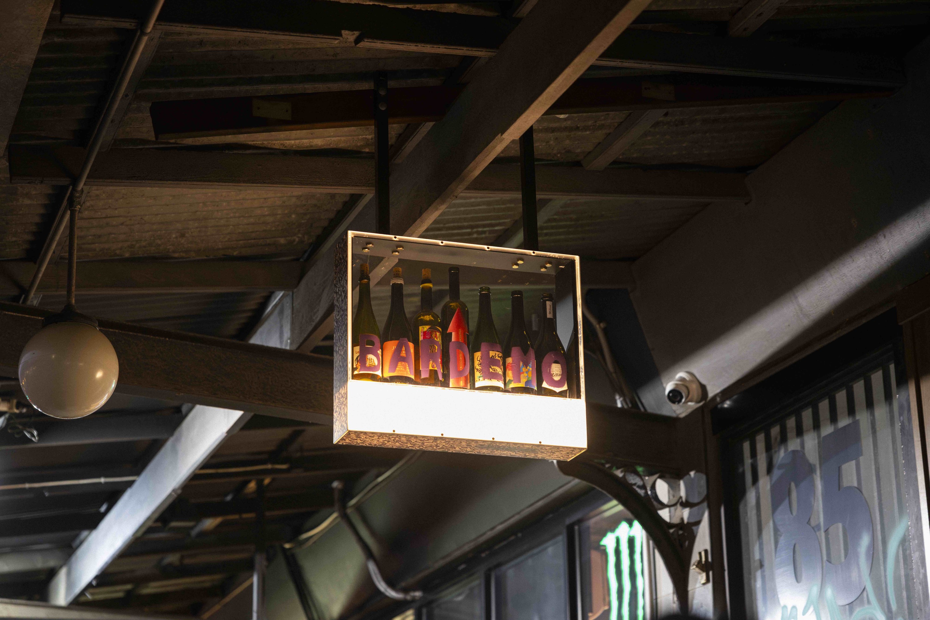 The sign at Bar Demo