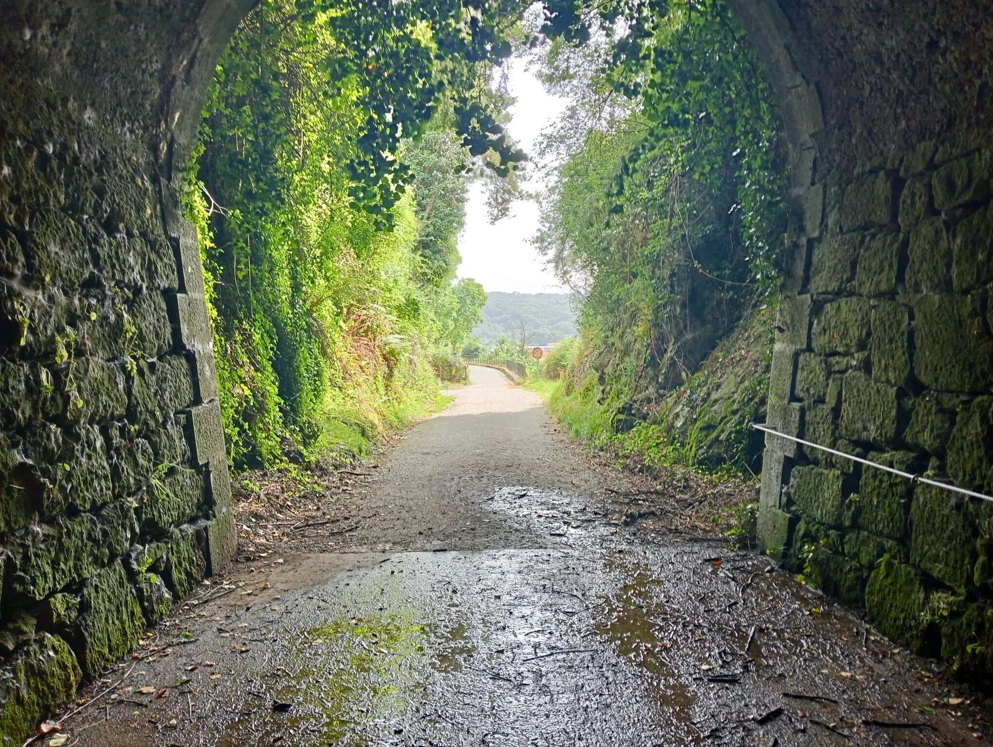 Vía Verde del Plazaola, a la salida de Lekunberri