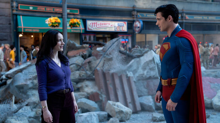 Entrevista con David Corenswet, Rachel Brosnahan y James Gunn por Superman