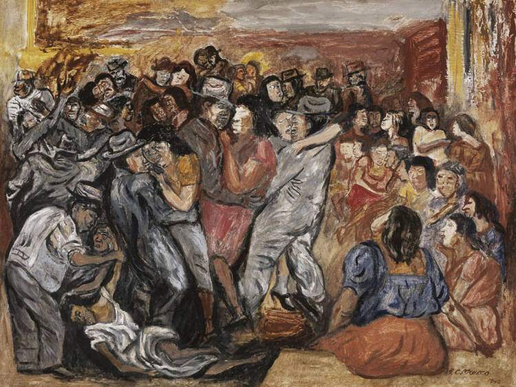 Cabaret popular (1934) – José Clemente Orozco Obras de arte sobre sexo