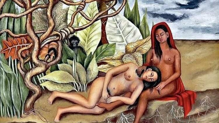 3. Dos desnudos en el bosque (La tierra misma) (1939) – Frida Kahlo
