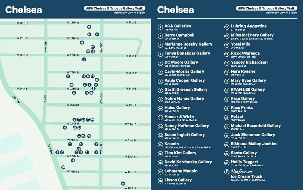 Chelsea Gallery Walk 2025