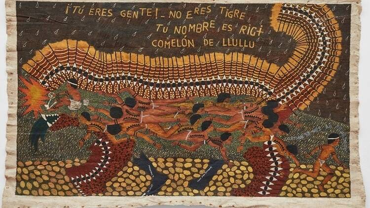 Somos raíces. Santiago Yahuarcani y Nereyda López (Círculo de BBAA).