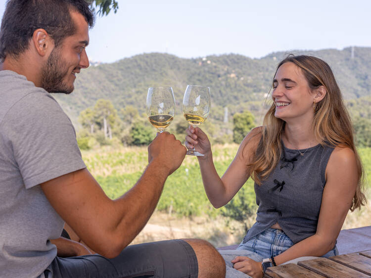 Brindis amb vistes entre vinyes barcelonines
