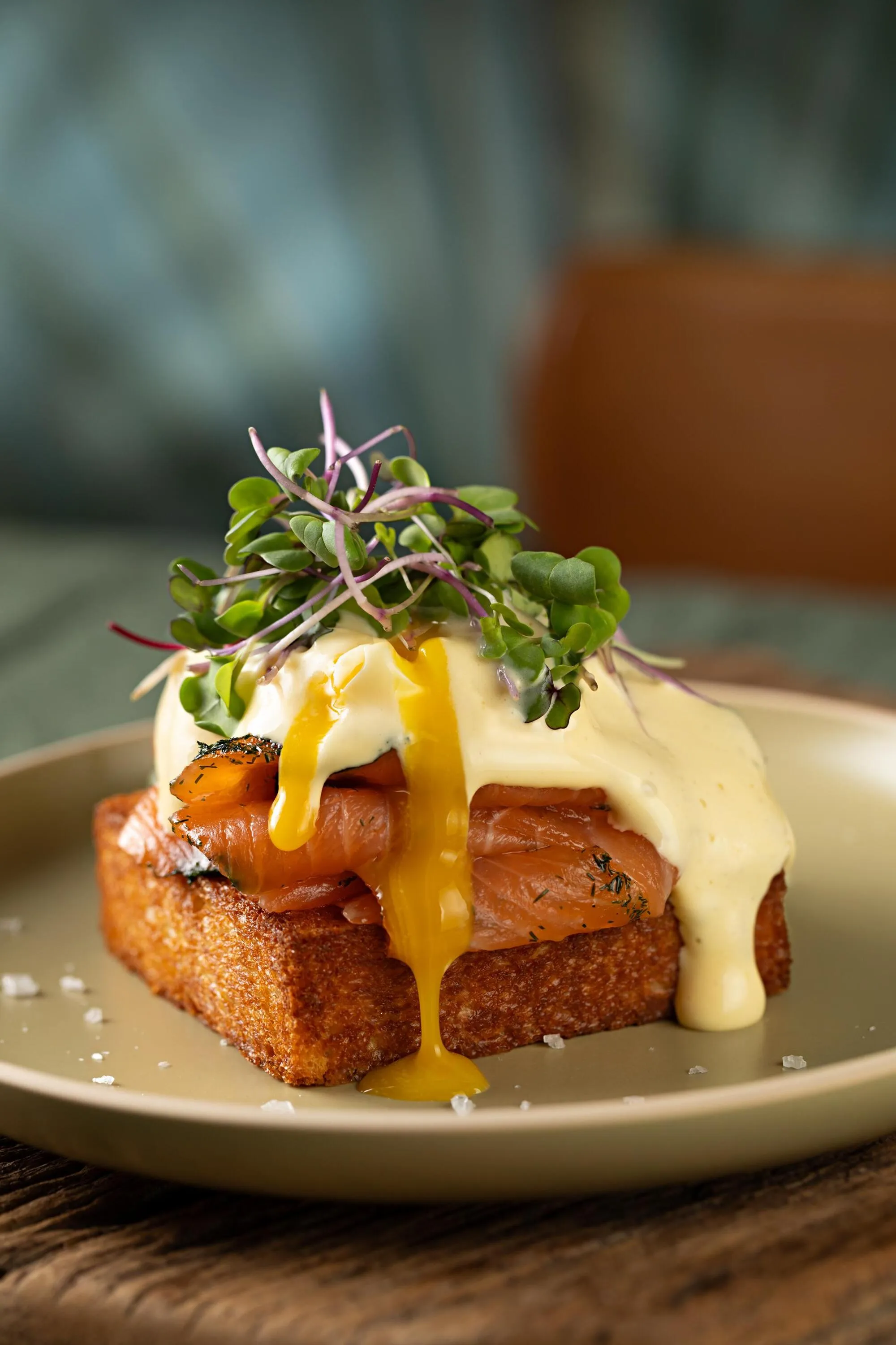 Toast de salmão
