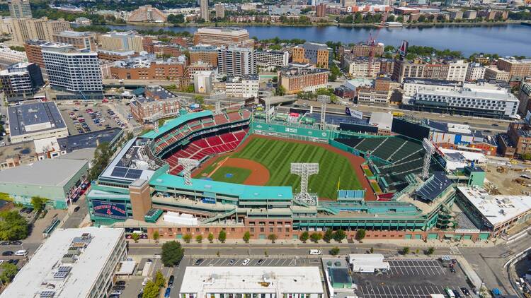 Aerial view of Fenway Park