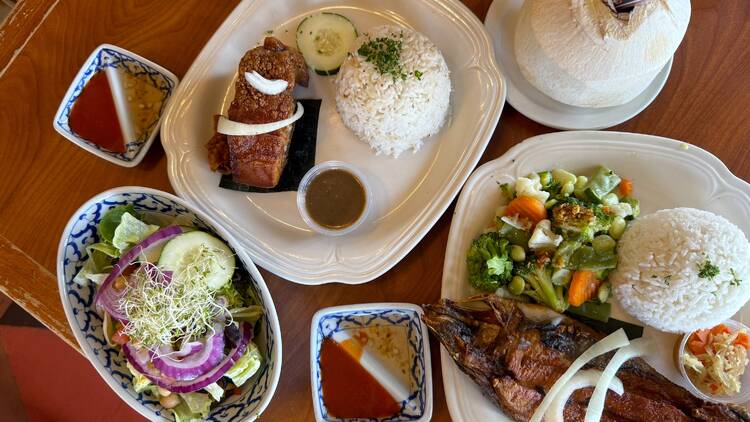 LA Rose Cafe assorted dishes