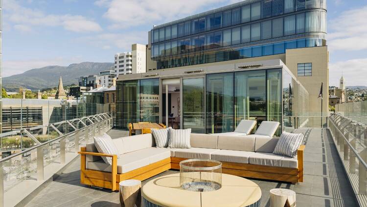 Rooftop with seating