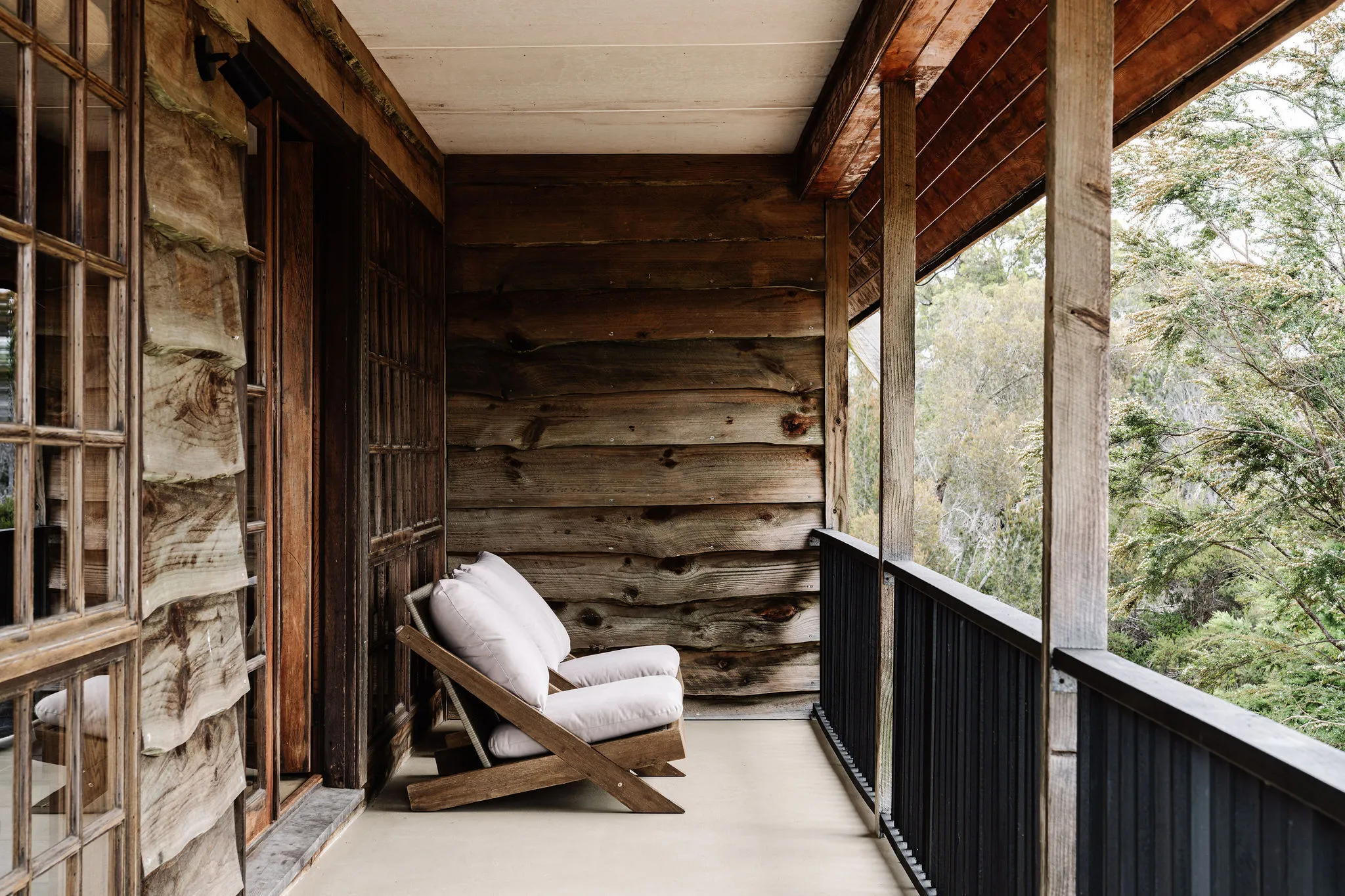 Balcony with two chairs