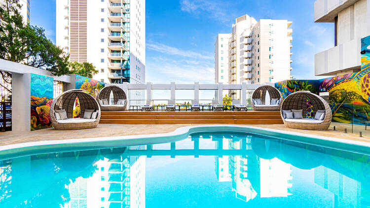 Outdoor hotel pool