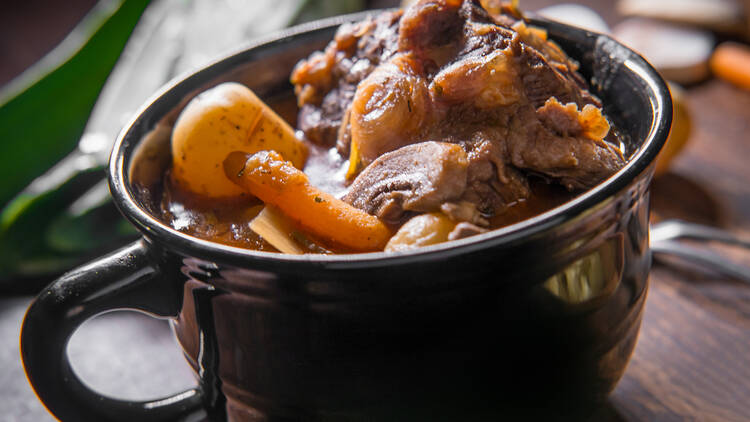 South African oxtail stew 