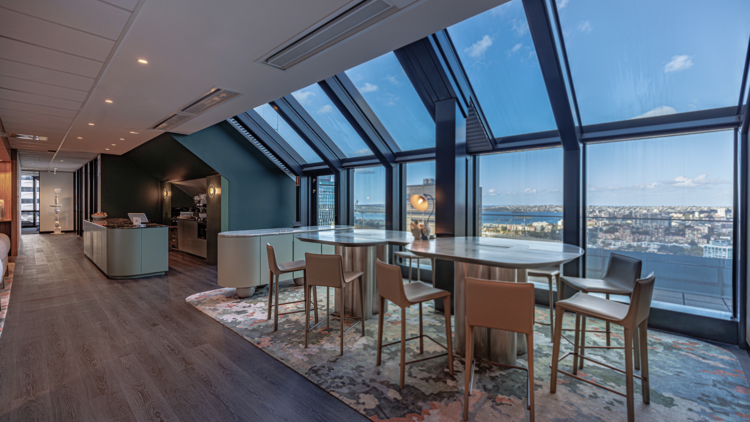 Office with harbour views