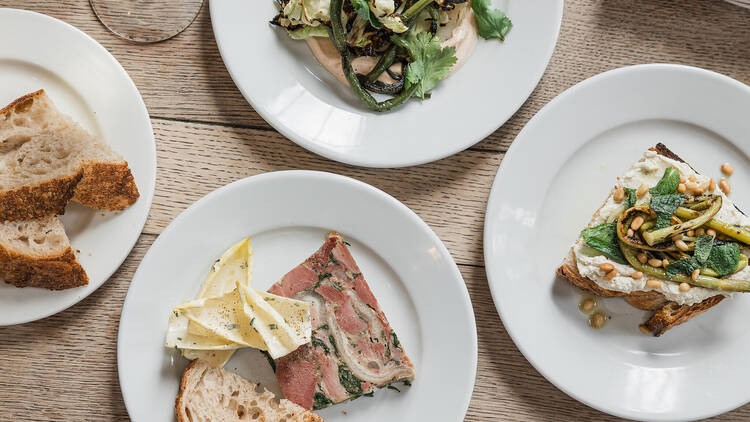 Assorted plates at the Palmerston, Edinburgh