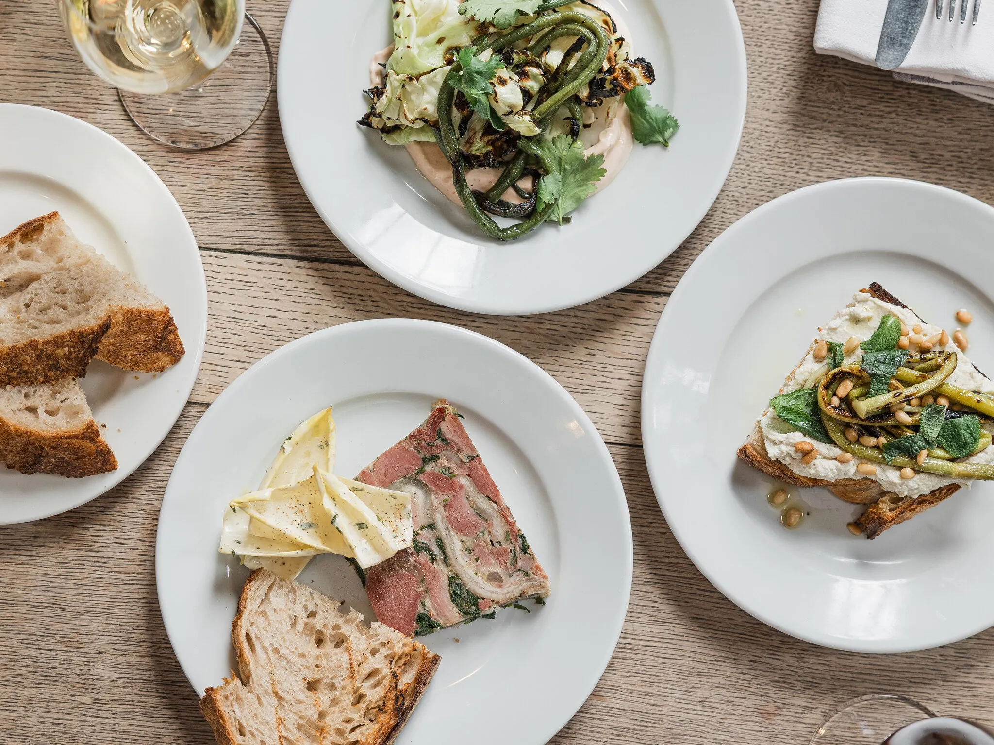Assorted plates at the Palmerston, Edinburgh