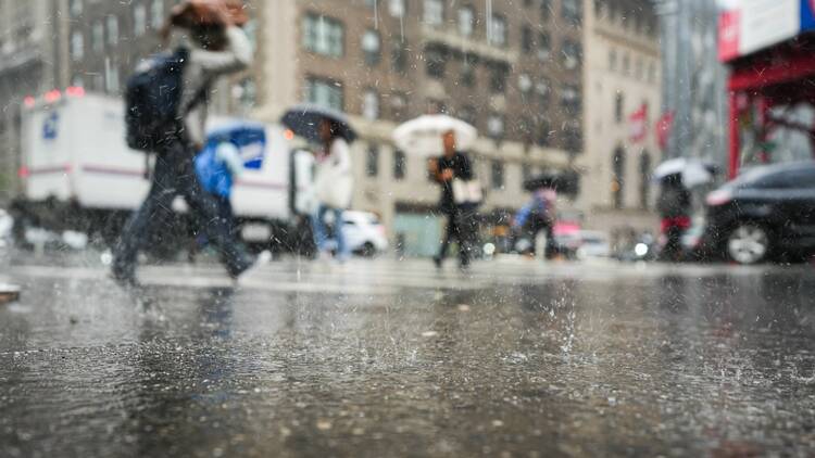 Rainy day in New York