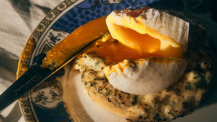 Baked fish crumpet at Ardfern