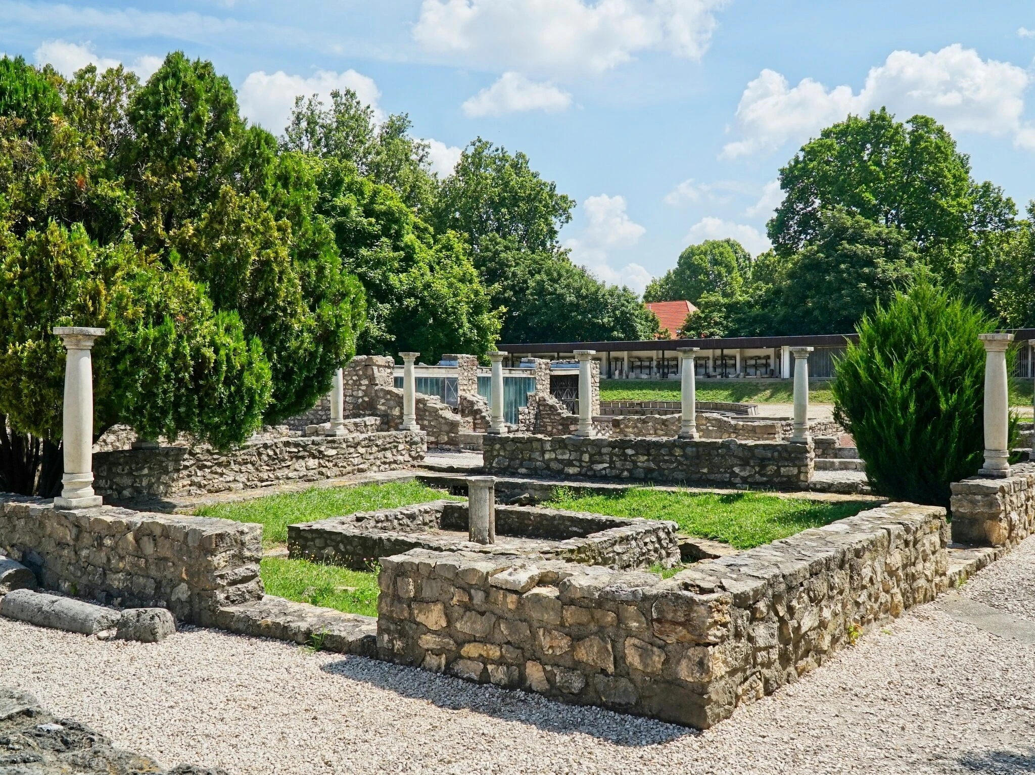 Roman Ruins In Aquincum Museum