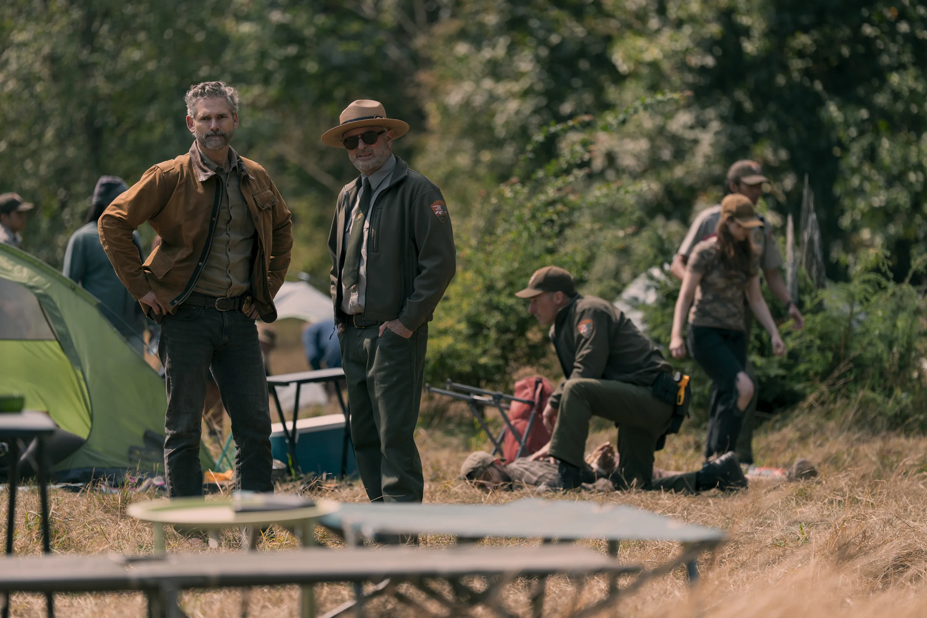 Photograph: Ricardo Hubbs/Netflix | Eric Bana as Kyle Turner, Sam Neill as Paul Souter in Untamed