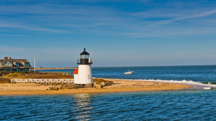 Brant Point Lighthouse in Nantucket, MA
