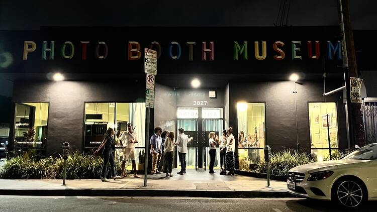 The exterior of the Photo Booth Museum.