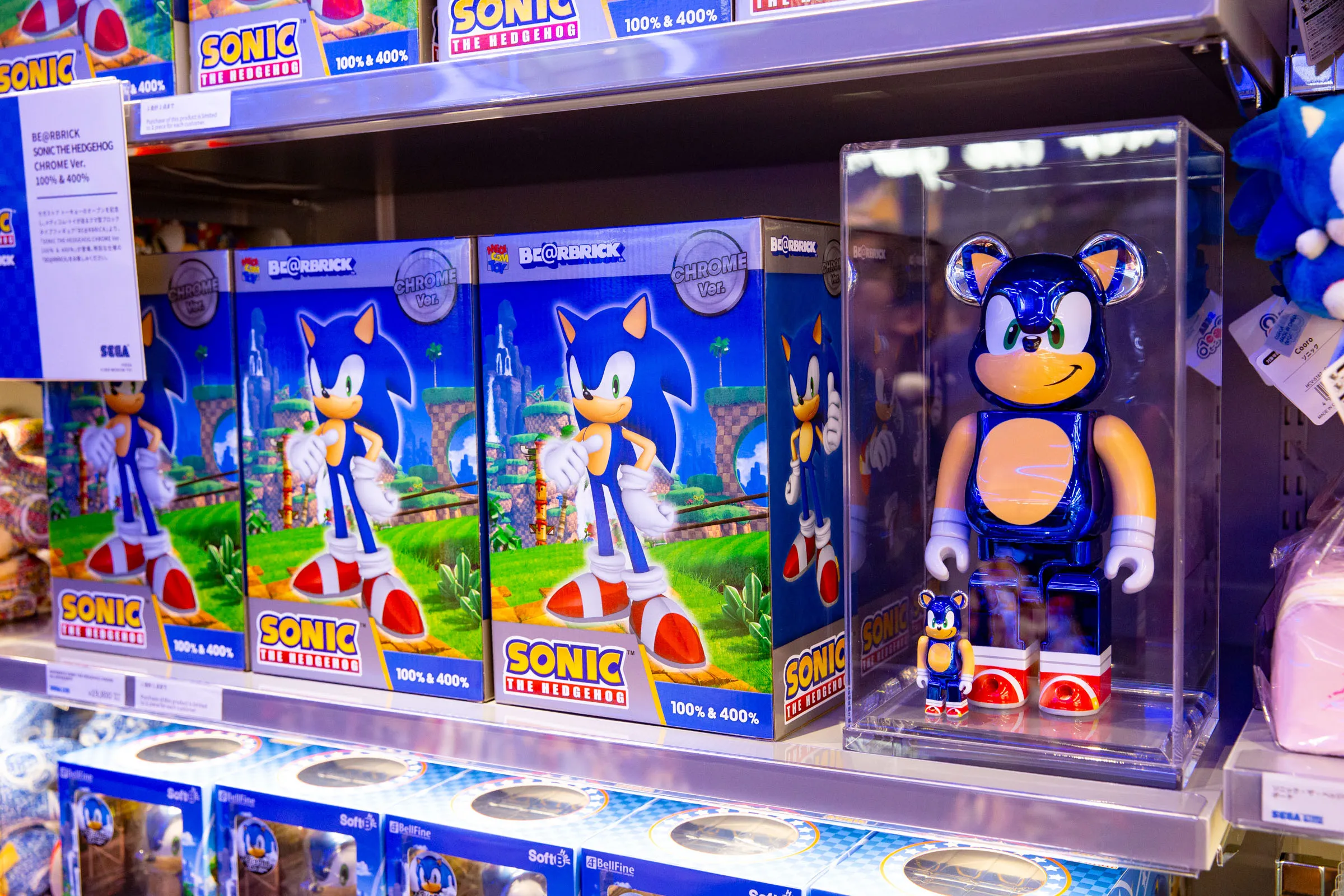 Sega Store Tokyo Sonic Bearbricks