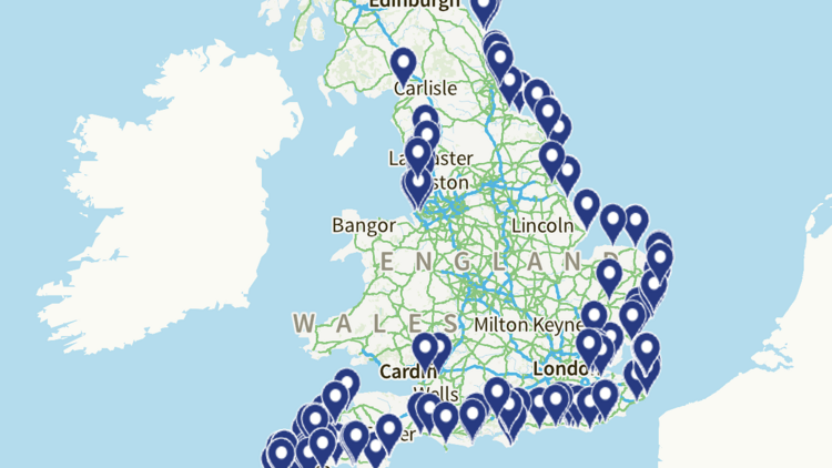 Historic England interactive map of coastal landmarks