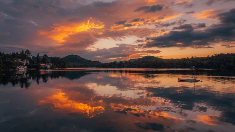 Sunrise in Lake Placid, NY