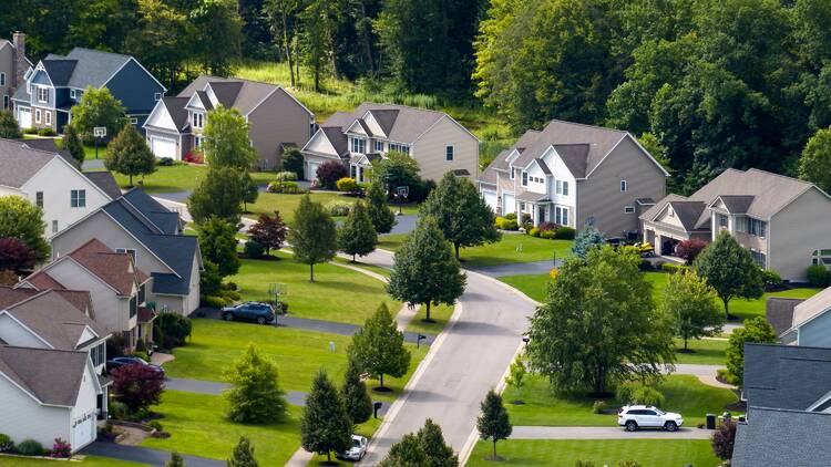 Suburban sprawl in Rochester, NY