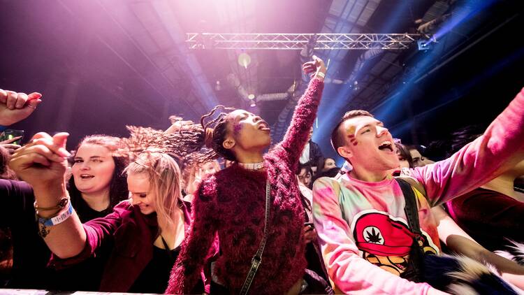 Crowds at music festival