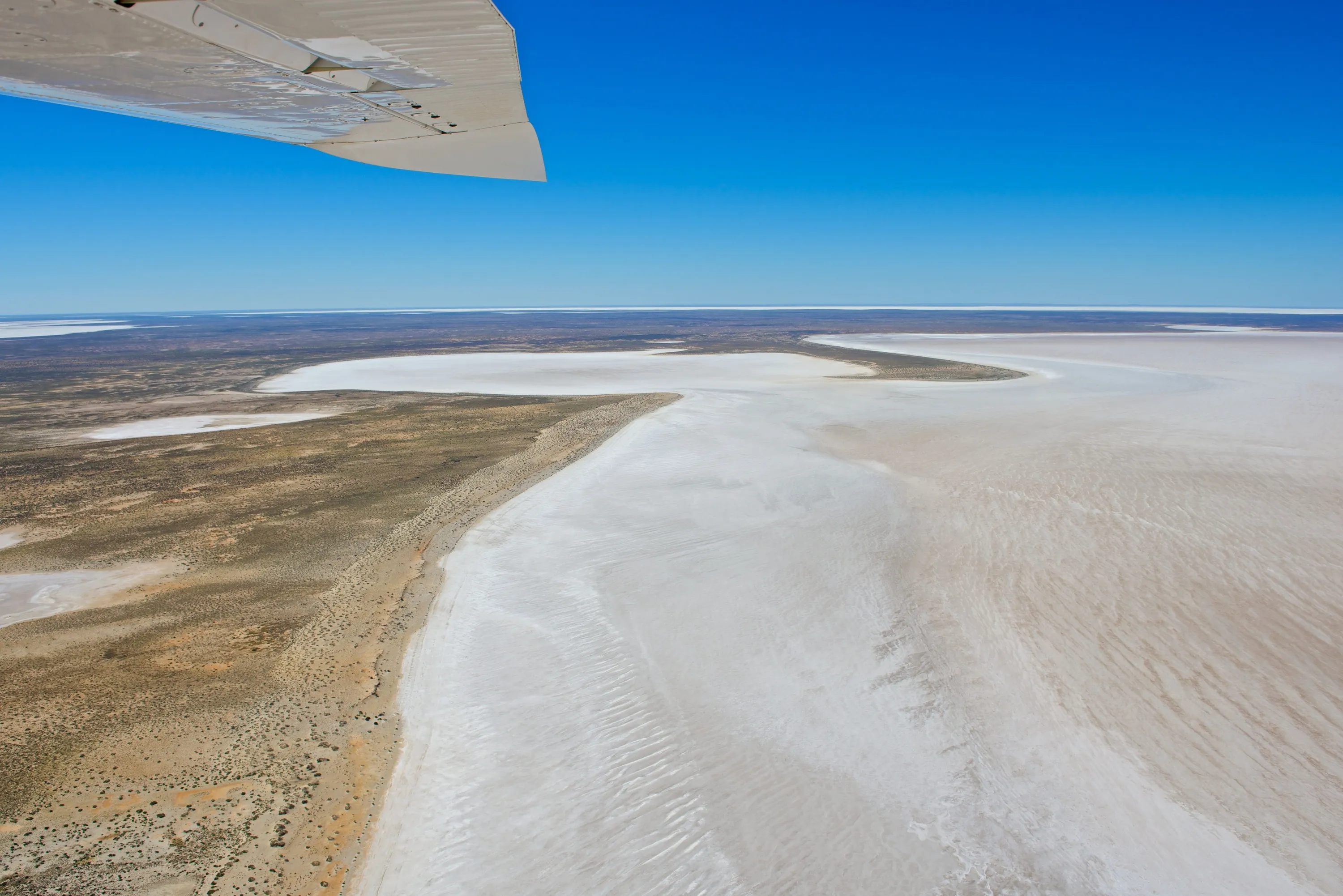 Aerial view of Kati Thanda-Lake Eyre