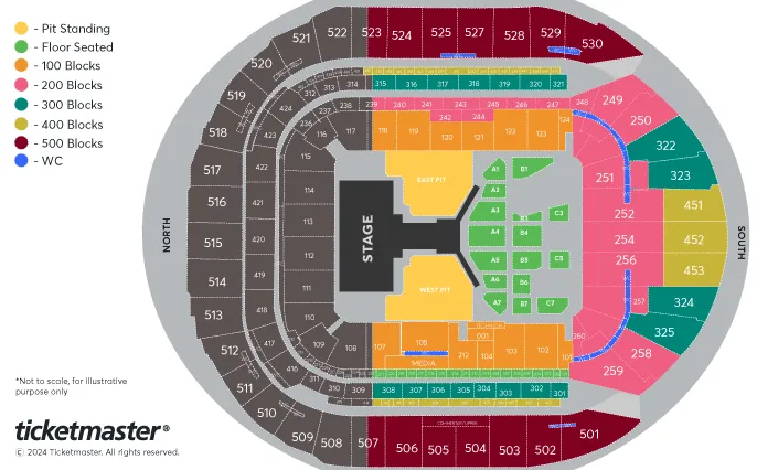 Seating plan for Stray Kids